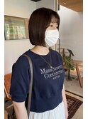 パツッとボブスタイル
