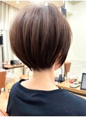 丸みショート/ショートボブ/おさまる/縮毛矯正/髪質改善