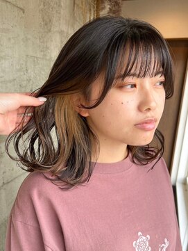 ミルヘアデザイン(mil hair design) ミルクティーベージュダブルカラーグレージュカラーハイライト