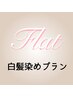 カット+髪に優しい白髪染め+ボリュームアップパーマ+毛髪ケア 全体染め2200円