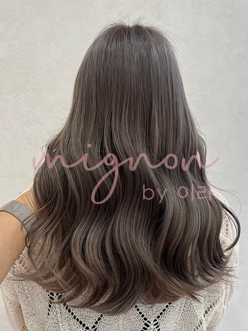 [人気No.1]韓国透明感カラー+水トリートメント\5980平日限定☆越谷/南越谷/