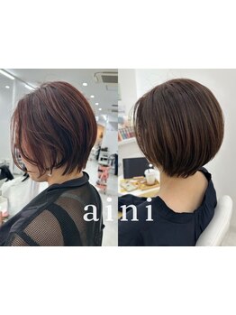 ミリ単位までこだわり扱いやすいショートStyleならainiにお任せ♪再現性抜群と満足度◎【天王寺/阿倍野】