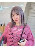 薄め紫カラーは退色してホワイトになるよ【群馬/太田】