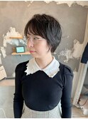 【hhair 四条大宮】黒髪ショートパーマ