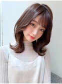 ミディアムウルフひし形シルエットひし形ボブヨシンモリ