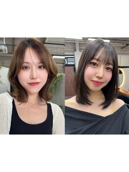 《*カットで上品な印象*》自宅でも扱いやすい軽やかで上品な質感のヘアデザインが好評*髪質改善◎郡山