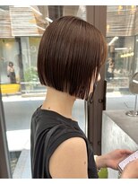 ミィ 表参道(mee.)&nbsp;似合わせカット ボブヘア 縮毛矯正 ミニボブ 切りっぱなしボブ