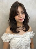 ハイレイヤー/ミディアム・ロング/20代/30代/顔周り・フェイス