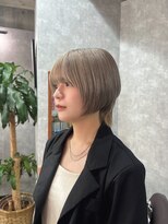 シールドヘアー 沖縄 新都心(C'LD Hair)&nbsp;White beige × short wolf