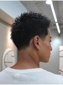 スパイキーショート/短髪パーマ/ツイストスパイラルパーマ