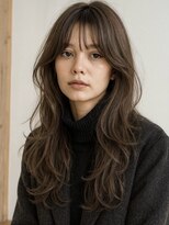 ノラキチジョウジ(NORA KICHIJOJI)&nbsp;透明感×柔らかブラウンカラーの抜け感くびれレイヤーカット