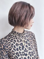 モリオ(morio)&nbsp;＊くせ毛風顎ラインボブ外国人風ミニボブ耳かけボブ小顔ボブディ