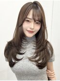 レイヤーカット/韓国/髪質改善/ダブルカラー/シールエクステ