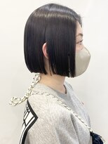 モリオフロムロンドン 松戸店(Morio from London)&nbsp;【morio松戸 石山】黒髪ストレートボブ切りっぱなしボブ20代30代