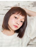 ショートバングボブ