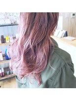 ヘアーサロン リアン 鴻巣店(hair salon Rien) ベリーピンク　ブルーアッシュカラー