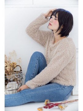 アンサム 三軒茶屋(UNSOME) 黒髪でもカワイイ☆とろみショートボブ