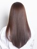 【サラツヤ美髪】カット+髪質改善縮毛矯正＋トリートメント　¥22000