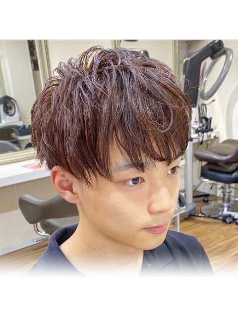 横浜メンズヘアイケメンマッシュツーブロックショートスパイラル