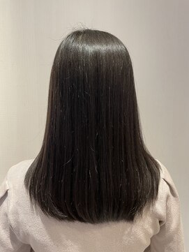 アフィックス ヘア 水天宮前店(affix hair) 地毛風カラー×透明感グレージュ