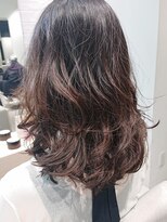 ステアケース 武蔵小杉店(stair:case)&nbsp;ゆったりパーマ　　コテ巻き風　ミディ30代40代髪型