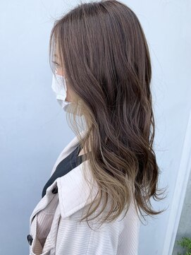 キトネ(ki.tone) 【ki.tone】ベージュ　インナーカラー