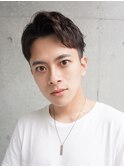 ツーブロックベリーショート×七三オールバックニュアンスパーマ