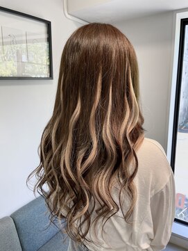 フツーロ 栄(FUTURO) ＃メッシュ　＃ハイライト　＃ベージュ