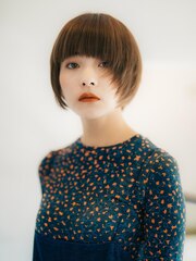 《Agu hair》マッシュショートボブ　丸みショート1