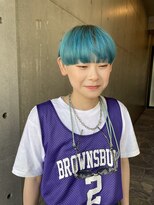 ピープル(people)&nbsp;マッシュショート×ターコイズブルー