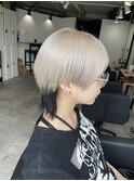 #セミディ#シアーカラー#ショートヘア#姫カット#ダークアッシュ