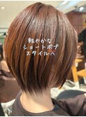軽やかなショートボブスタイル☆