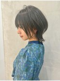 ダークグレージュ×ウルフカット　ウルフ　ネオウルフ