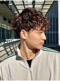 スペインカール　スパイラルパーマ　ブラウンベージュ