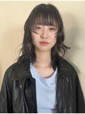 レイヤーカット/レイヤーウルフカット/グレージュ