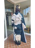 成人式 ヘアセット、振り袖着付け