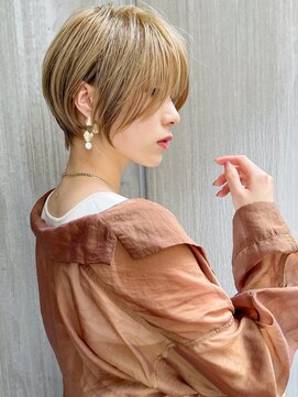 バンプ ギンザ(BUMP GINZA) 30代、40代/丸みくびれショートボブ×白髪染めハイライト/大宮