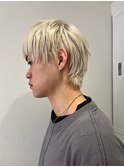 メンズショート× ホワイトカラー