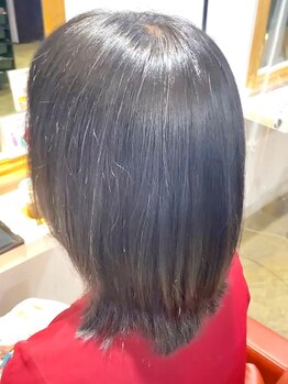 白髪染め専門 へアカラープロの写真/髪質改善効果抜群のコラーゲン+トリートメントが1番人気！ヘッドスパで白髪染めを繰り返しても艶美髪に！
