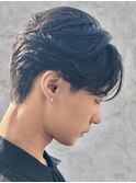 別府ニュアンスパーマセンターパートフェザーパーマ毛流れパーマ