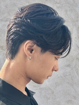 アノ 別府店(Ano.) 別府ニュアンスパーマセンターパートフェザーパーマ毛流れパーマ