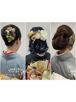 着物着付け4000円！ヘアセット専門店だからこその技術とクオリティ◎1日中動いても崩れにくく苦しくない☆