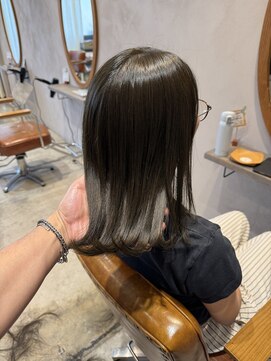 クルニエ(crenier) ブリーチなしカラー/オリーブブラウン