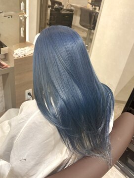 アンドソー 池袋(&so.) ネイビーブルー/ブリーチカラー/池袋