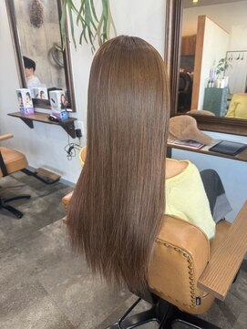 カーキヘアリンク(khaki hair link) 秋カラー+シールエクステ