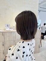 ビューバイネオリーブ 用賀店(Beau'r by neolive) ミディアムヘア暗めカラーグランマッシュデザインカラー《用賀》