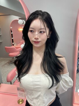 ボタン シブヤ(VOTAN SHIBUYA) 小山悠/抜け感/顔まわり/グレージュ/ブルーブラック