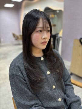 リンクミリ(Link mili) 【トレンド韓国レイヤー】髪質改善/艶カラー/韓国ヘア