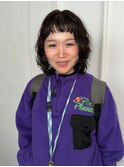 【BOW HAIR】癖毛を活かしたオン眉ミディアムレイヤー