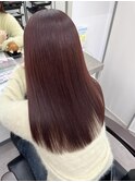 春先にピッタリな上品な赤髪♪